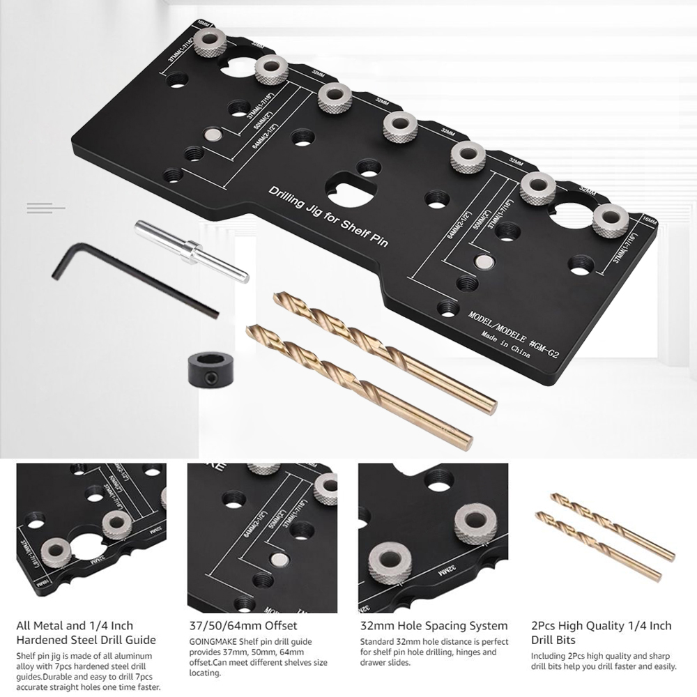 Home Improvement Guide - 1/4 inch plank pin jig, aluminium