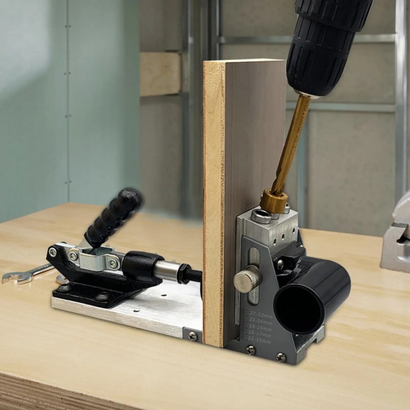 Home Improvement Guide - Boorgeleider Houtbewerking Gatenzoeker Precisie Draagbare Ponszoeker
