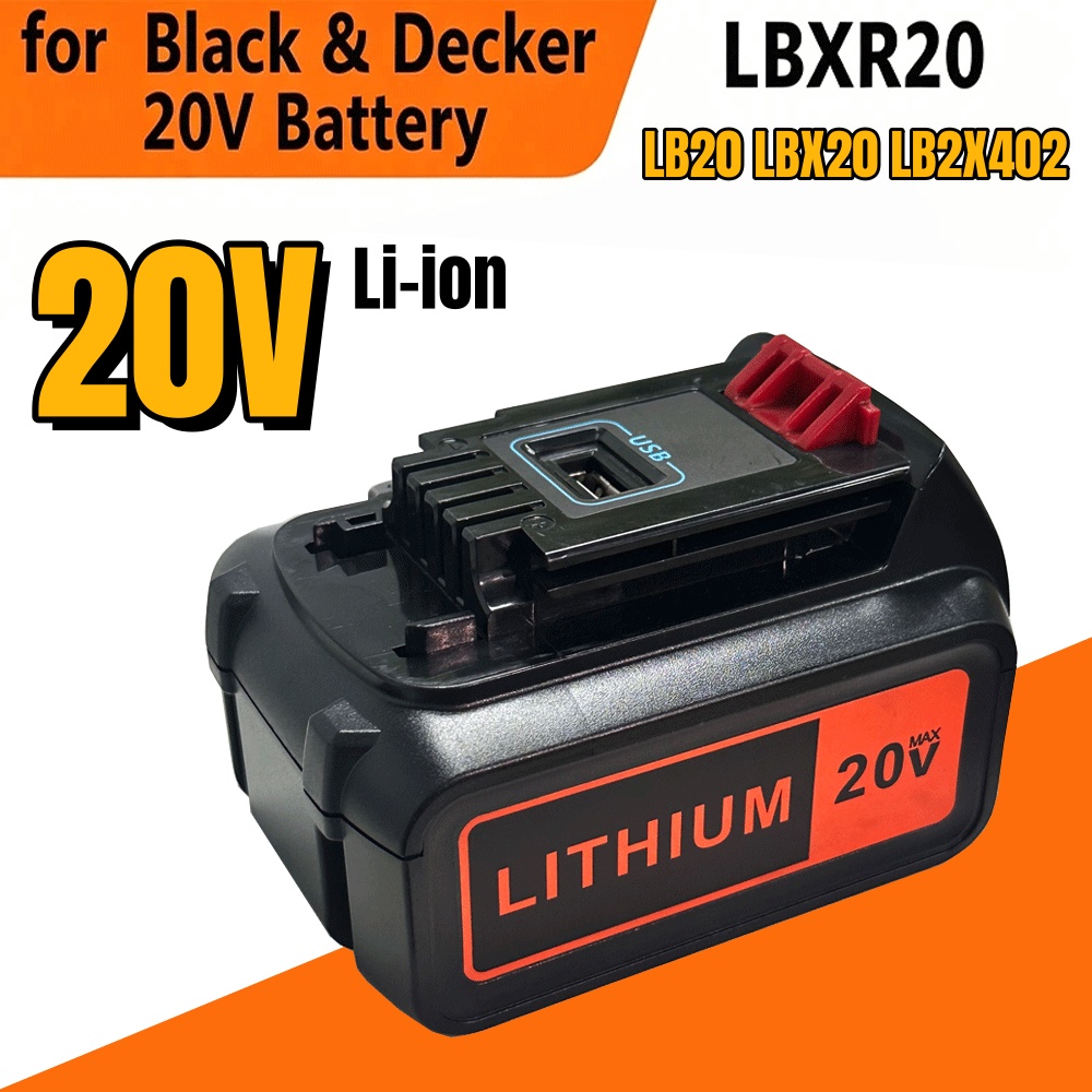 6000mAh 18V Vervanging 20V Bat - Black+Decker Tool Cordless recensie en prijs