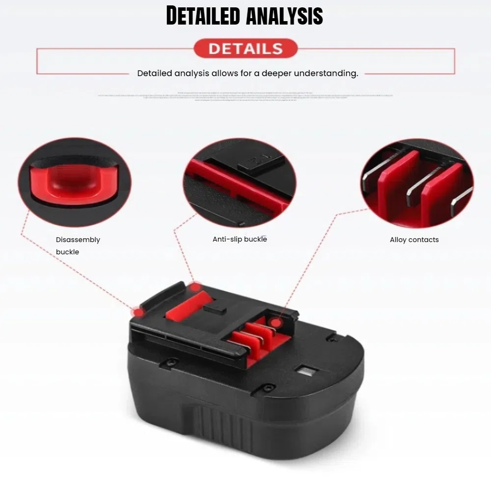 Verbeterde 14,4 V 6000 mAh Ni- - Black+Decker Tool Cordless recensie en prijs