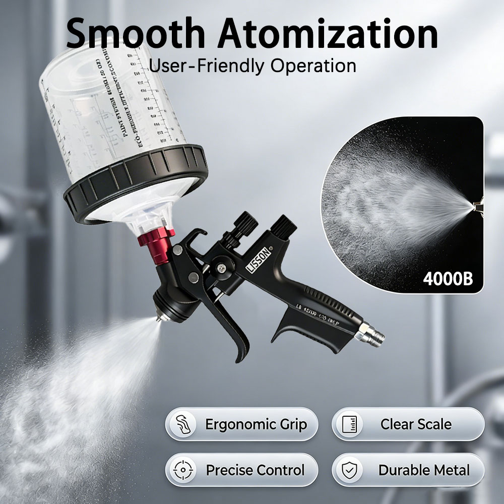 HVLP spuitpistool met adapter  - Spray Paint Primer recensie en prijs