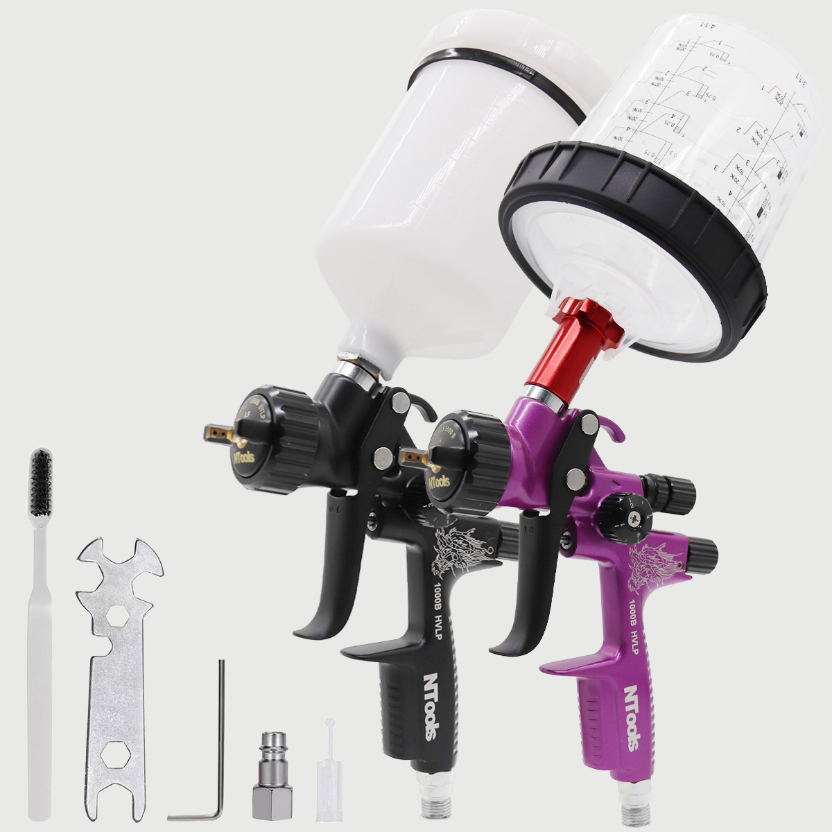1,3 mm verfspuitpistool en 1,4 - Spray Paint Primer recensie en prijs