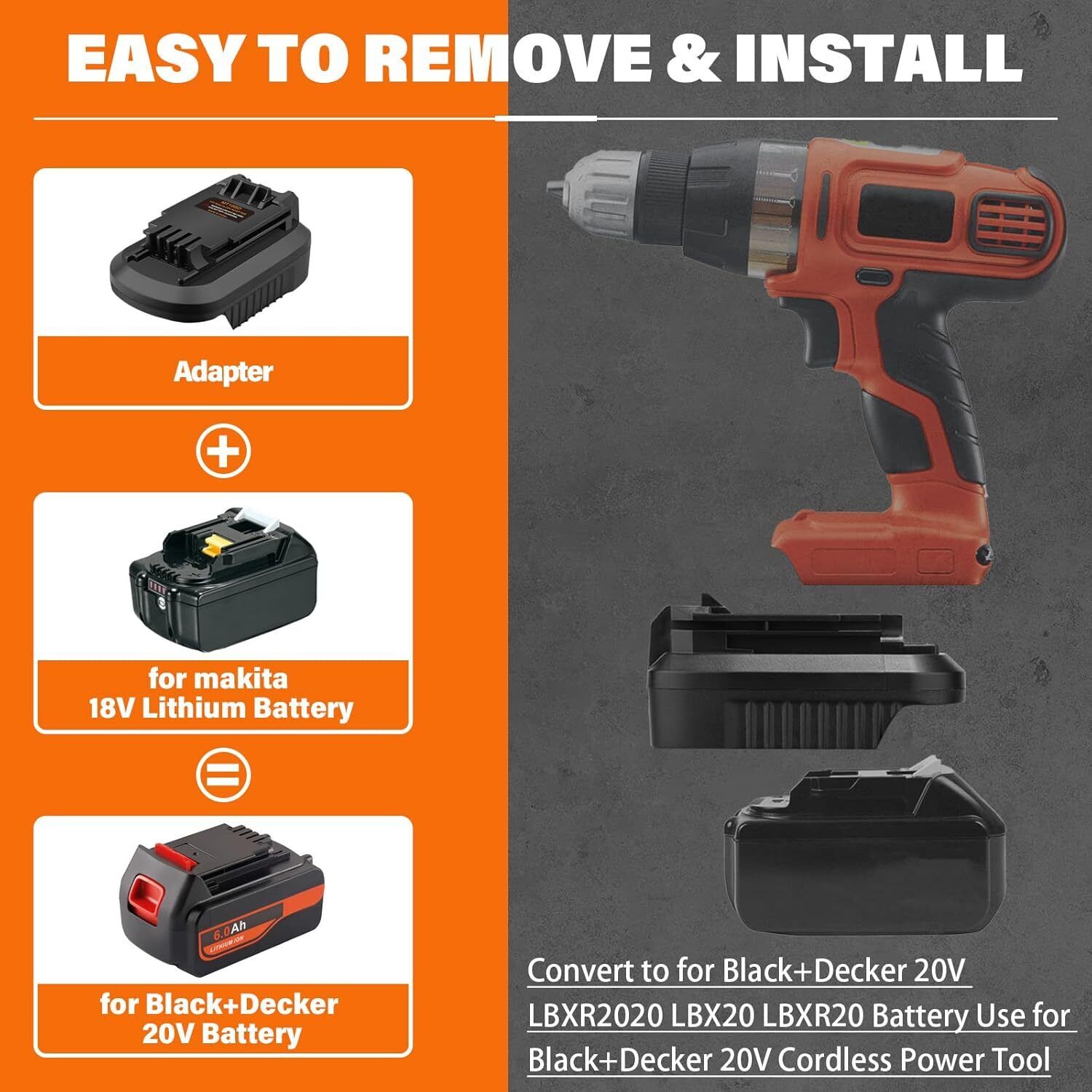 Converter voor Makita naar Bla - Black+Decker Tool Cordless recensie en prijs